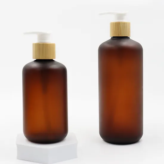 Marrón 500ml 1000ml PP, PE, HDPE Champú cosmético Médico Vacuna diaria para mascotas Botella de plástico animal con tapa